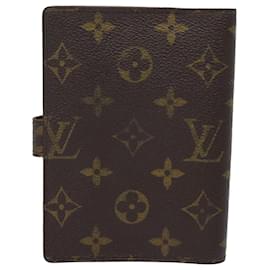 Louis Vuitton-LOUIS VUITTON Monogram Agenda PM Day Planner Cover R20005 LV Auth ki4635-Monogram