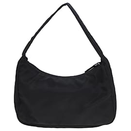 Prada-PRADA Sac à main en nylon noir Auth ar11967-Noir