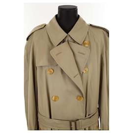 Burberry-Cotton trench coat-Khaki