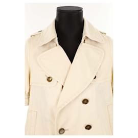 Burberry-Giacca di cotone-Beige