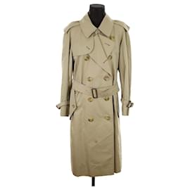 Burberry-Cotton trench coat-Khaki