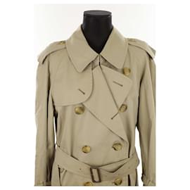 Burberry-Cotton trench coat-Khaki