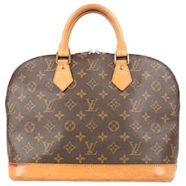 Louis Vuitton-LOUIS VUITTON Monogram Canvas Alma PM Handtasche M51130-Braun