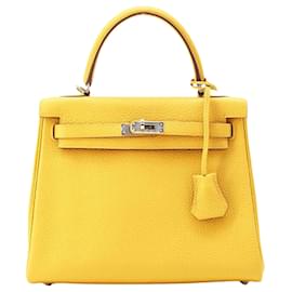 Hermès-Hermès Kelly 25-Yellow