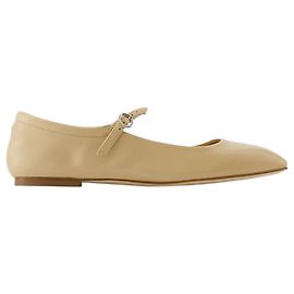 Eine Ballerina - Aeyde - Leder - Latte Braun Beige