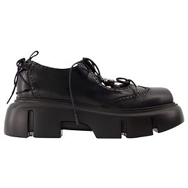 Ghillie Brogue Sneakers - Simone Rocha - Leder - Schwarz Schwarz