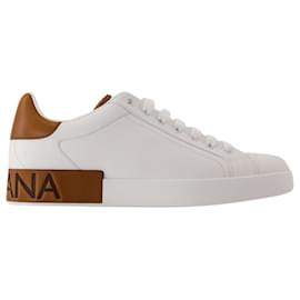 Dolce & Gabbana-Sneakers basse - Dolce&Gabbana - Pelle - Bianco-Bianco