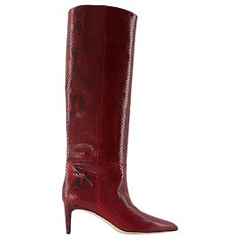 Botas Stiletto 60 - Paris Texas - Cuero - Burdeos Roja Burdeos