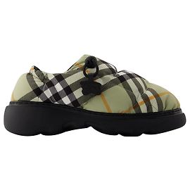 Mule Basse Pillow - Burberry - Nylon - Beige Grigio