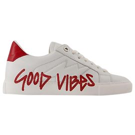 Die Flash Good Vibes Sneakers - Zadig & Voltaire - Leder - Weiß Weiß