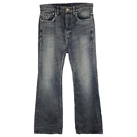 Jeans Bootcut Balenciaga in Denim Blu Blu Blu chiaro