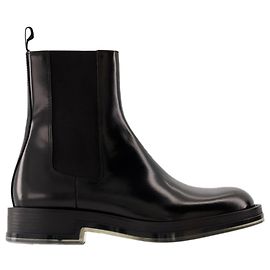 Botas Chelsea Float - Alexander McQueen - Cuero - Negro Negro
