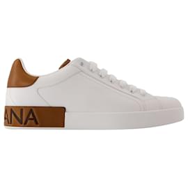 Dolce & Gabbana-Sneakers basse - Dolce&Gabbana - Pelle - Bianco-Bianco