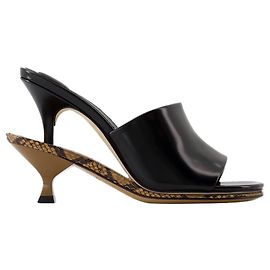 Les Doubles Mules Sandals - Jacquemus - Leather - Black Black