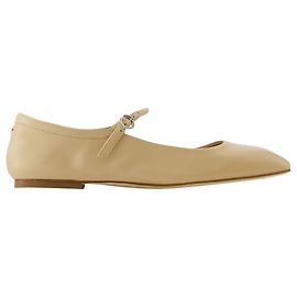 Eine Ballerina - Aeyde - Leder - Latte Braun Beige