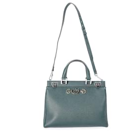 Gucci-Gucci Medium Zumi Top Handle Bag in Olive Green Grain Calfskin Leather-Green,Olive green