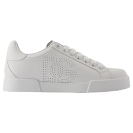 Dolce & Gabbana-Sneakers basse - Dolce&Gabbana - Pelle - Bianco-Bianco