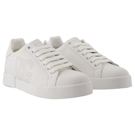 Dolce & Gabbana-Sneakers basse - Dolce&Gabbana - Pelle - Bianco-Bianco