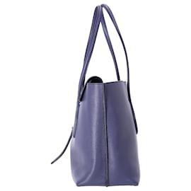 Tod's-Tod's Medium Joy Shopper Tote Bag in Blue Leather-Blue,Navy blue