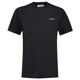 Camiseta Boxy com logo - Coperni - Algodão - Preto Preto