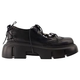 Ghillie Brogue Sneakers - Simone Rocha - Leder - Schwarz Schwarz