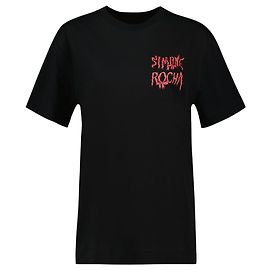 T-shirt a maniche corte con nastro - Simone Rocha - Cotone - Nero Nero