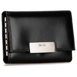 Prada-Prada Black Leather Key Case-Black