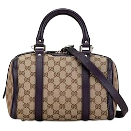 Gucci-Gucci Braune GG Canvas Joy Tasche-Braun,Beige