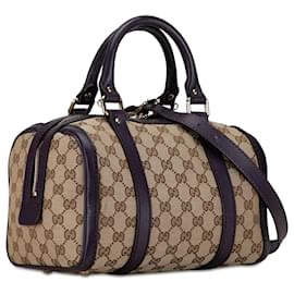 Gucci-Gucci Braune GG Canvas Joy Tasche-Braun,Beige