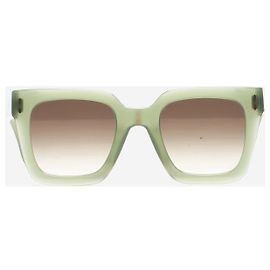Isabel Marant Lunettes de soleil papillon vertes Vert
