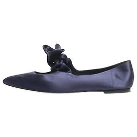 The row Dunkelblaue Satin-Ballettschuhe - Größe EU 39,5 Blau