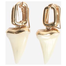 Chloé Gold Jemma shark tooth earrings Golden