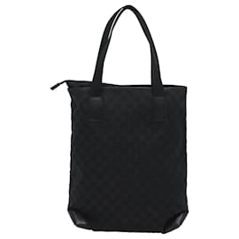 Gucci-GUCCI GG Canvas Tote Bag Black 28892 Auth 79508-Black