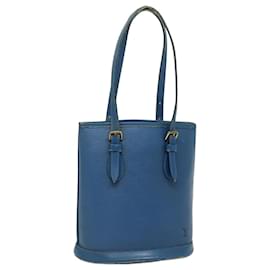 Louis Vuitton-LOUIS VUITTON Bolsa de Ombro Epi Bucket PM Azul LV Auth 78158-Azul