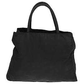 Prada-PRADA Hand Bag Nylon Black Auth bs15378-Black