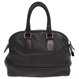 Céline-CELINE Handtasche aus braunem Leder Auth bs15316-Braun