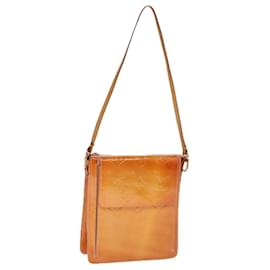 Louis Vuitton-LOUIS VUITTON Pouch Motto Monogram Vernis Rose Marshmallow M91312 LV Auth 79032-Autre