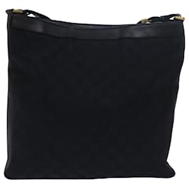 Gucci-GUCCI Sherry Linie GG Canvas Schultertasche Schwarz Weiß 001 4094 Auth mr271-Schwarz,Weiß