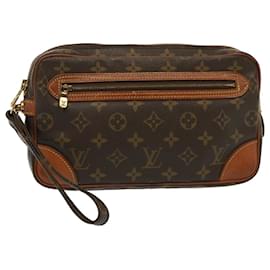 Louis Vuitton-LOUIS VUITTON Monogram Marly Dragonne GM Clutch Bag M51825 LV Auth 79355-Monogram