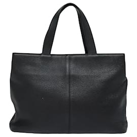 Autre Marque-Burberrys Hand Bag Leather Black Auth 79491-Black