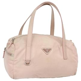 Prada-PRADA Hand Bag Nylon Pink Auth 78331-Pink