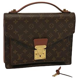 Louis Vuitton-LOUIS VUITTON Monogram Monceau 28 Hand Bag 2way M51185 LV Auth 78303-Monogram
