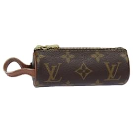 Louis Vuitton-LOUIS VUITTON Monogram Etui 3 Ball de Golf Pouch M58249 LV Auth 79008-Monogram