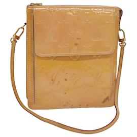Louis Vuitton-LOUIS VUITTON Monogram Vernis Motto Pouch Marshmallow Pink M91312 LV Auth ki4629-Other