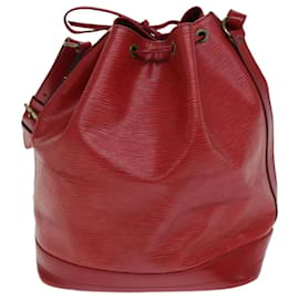 Louis Vuitton-LOUIS VUITTON Bolsa de Ombro Epi Noe Vermelha M44007 LV Auth mr323-Vermelho