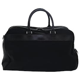 Burberry-BURBERRY Boston Bag Canvas Black Auth bs15247-Black