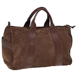 Autre Marque-BOTTEGA VENETA Sac à main en daim marron Auth bs15474-Marron