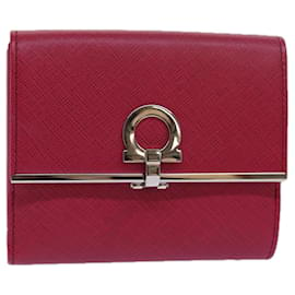 Salvatore Ferragamo-Gancini Geldbörse aus Leder Salvatore Ferragamo rosa Auth bs15418-Pink