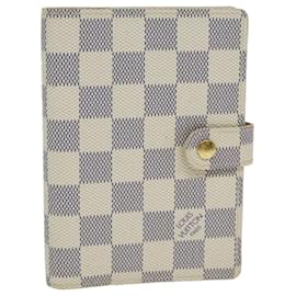 Louis Vuitton-LOUIS VUITTON Agenda PM Damier Azur Copertura Pianificatore Giornaliero R20706 LV Auth 78886-Altro