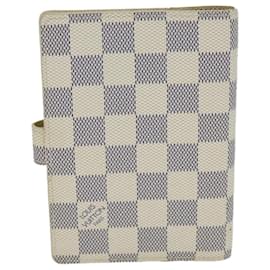 Louis Vuitton-LOUIS VUITTON Agenda PM Damier Azur Copertura Pianificatore Giornaliero R20706 LV Auth 78886-Altro